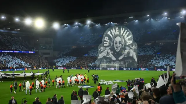 Ozzy Osbourne tifo at Villa Park