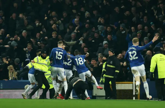 Everton celebrate