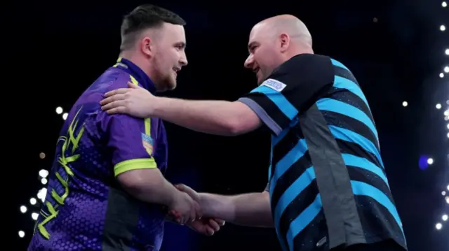 Luke Littler and Rob Cross