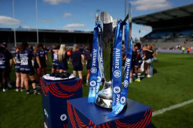 A general view of the PWR Allianz Premiership Women's Rugby Final Trophy