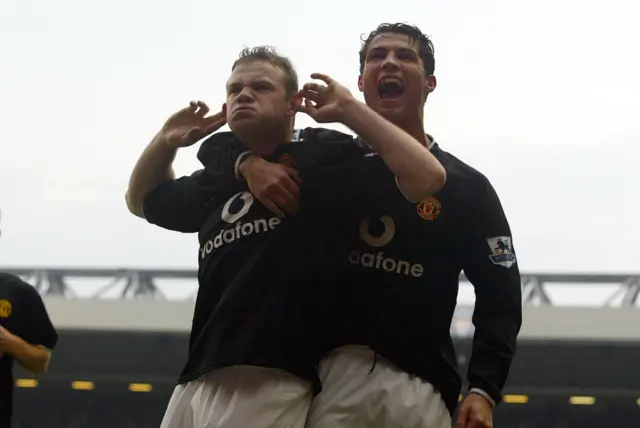 Wayne Rooney and Cristiano Ronaldo