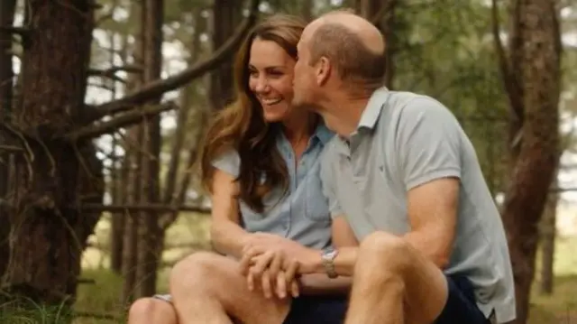 A picture of the Prince and Princess of Wales released on Valentine's Day