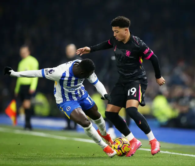 Yankuba Minteh and Jadon Sancho