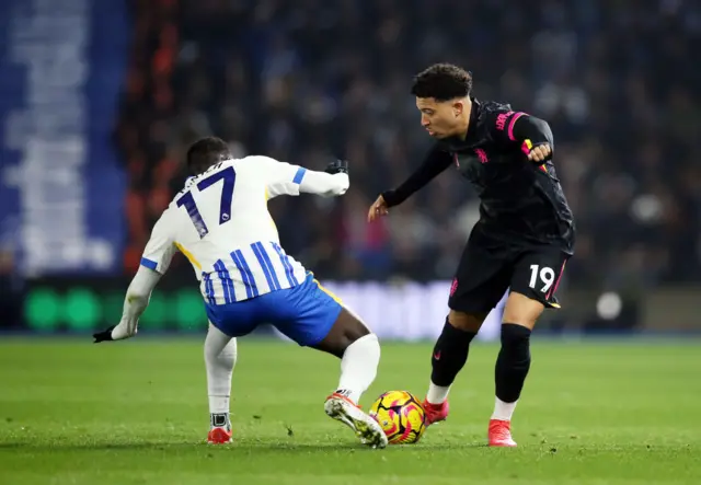 Jadon Sancho and Yankuba Minteh