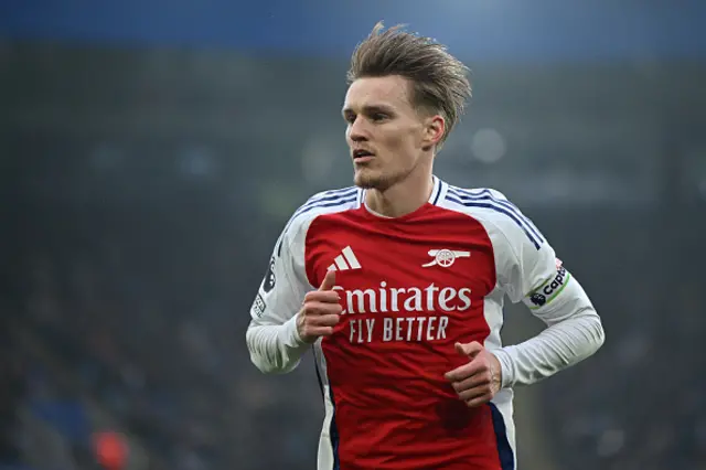 Martin Odegaard looks on