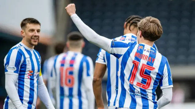 Fraser Murray celebrates after scoring for Kilmarnock against St Johnstone