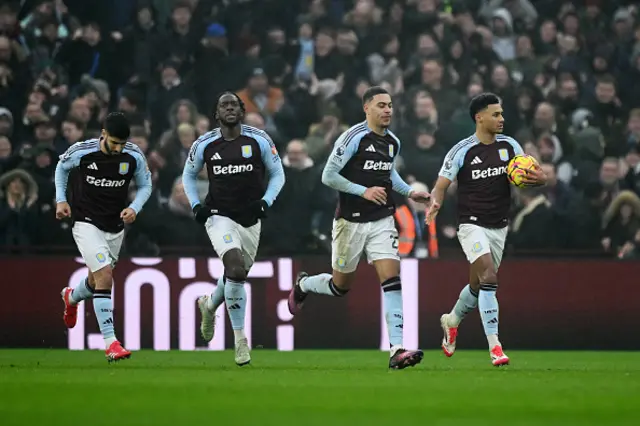 Ollie Watkins of Aston Villa celebrates