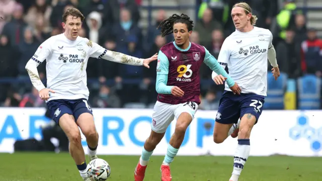 Preston v Burnley match action