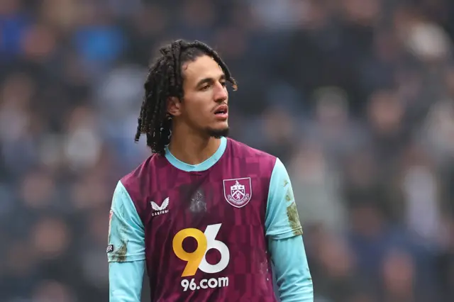 Burnley midfielder Hannibal Mejbri during the game at Preston