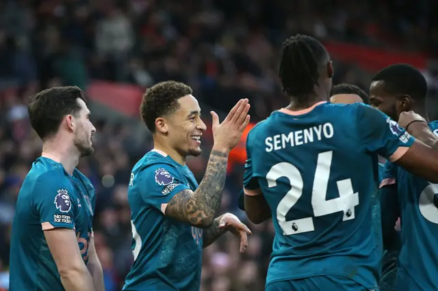 Marcus Tavernier of AFC Bournemouth celebrates