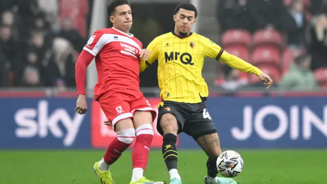 Middlesbrough v Watford match action