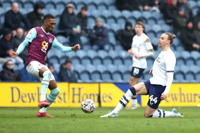 Preston v Burnley match action