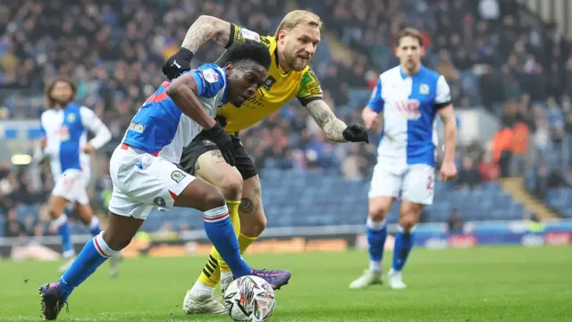 Blackburn v Plymouth match action