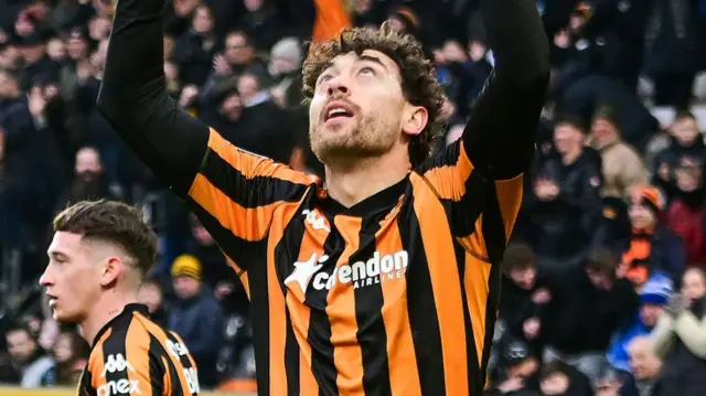 Matt Crooks celebrates scoring