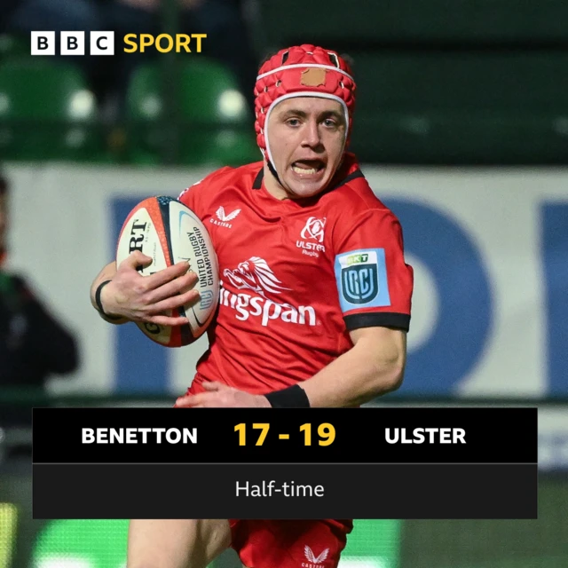 Half-time score in Italy