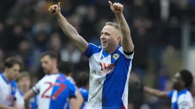 Adam Forshaw celebrates