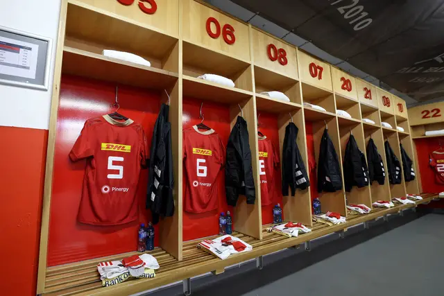 Munster changing room