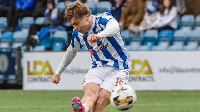 Fraser Murray scores for Kilmarnock against St Johnstone