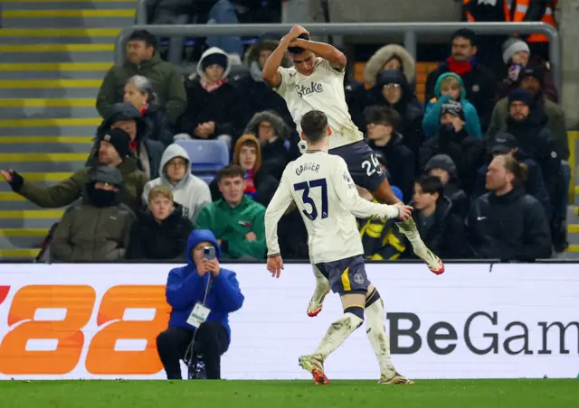 Carlos Alcaraz celebrates