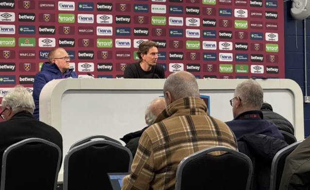 Thomas Frank speaks during a press conference