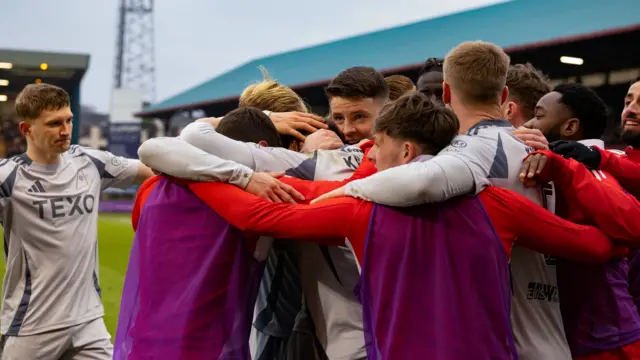 Aberdeen players celebrating