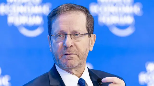 A file photo of Israeli president Isaac Herzog