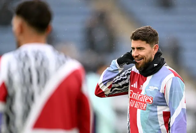 Jorginho of Arsenal gestures