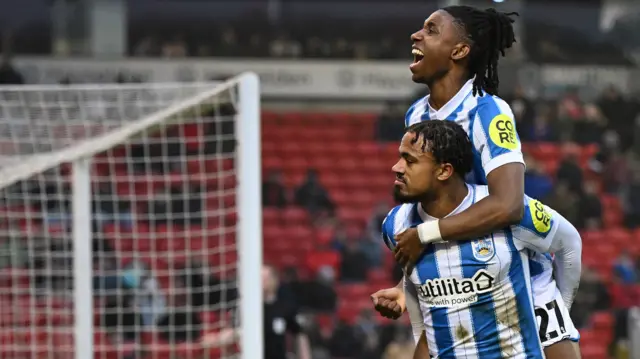 Huddersfield celebrate