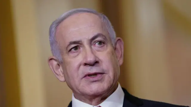 A file photo of Netanyahu