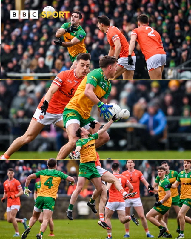 Action from the first half in Ballybofey