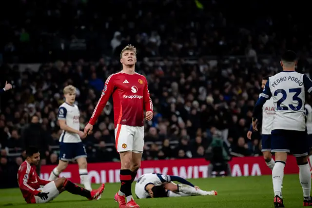 Rasmus Hojlund of Manchester United in action