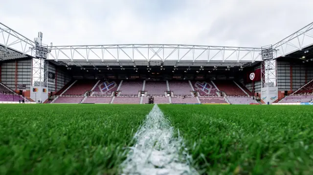 A general view of Hearts' Tynecaslte ground