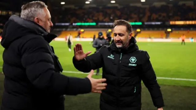 Matt Hobbs, sporting director of Wolverhampton Wanderers and Vitor Pereira