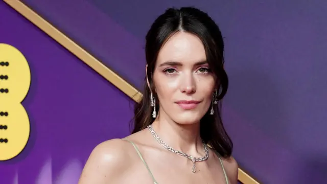 Stacy Martin attending the 78th British Academy Film Awards, at the Royal Festival Hall, Southbank Centre, London