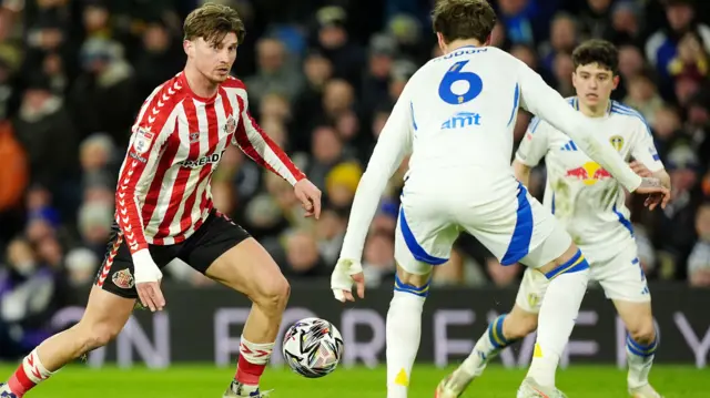 Leeds v Sunderland match action