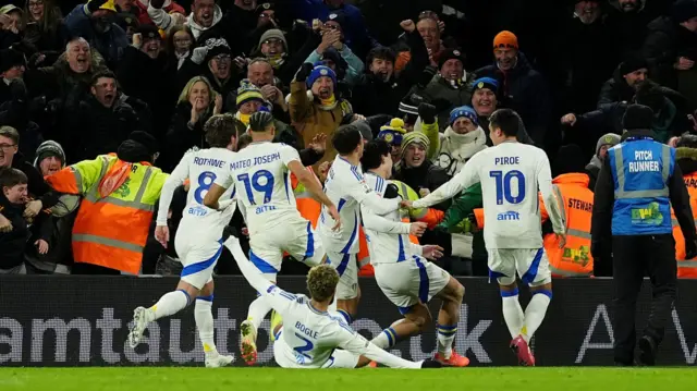 Leeds celebrate winner