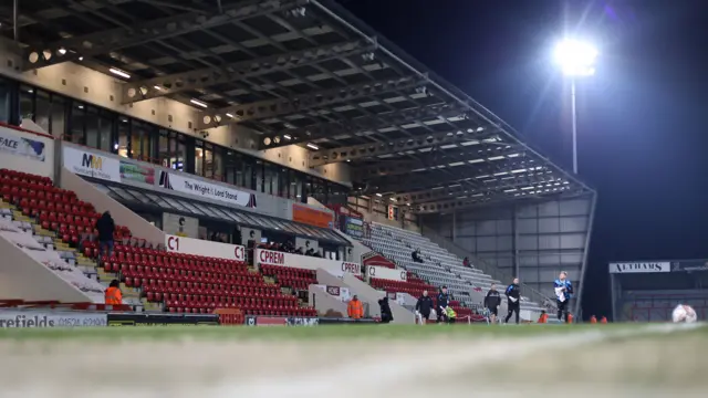 Morecambe's ground before kick-off