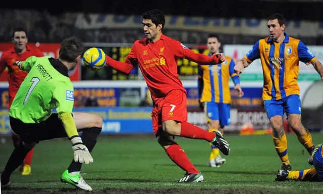 Luis Suarez v Mansfield