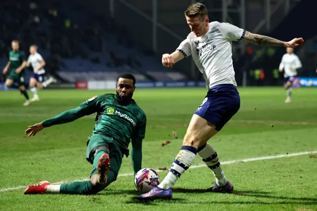 Preston v Millwall match action