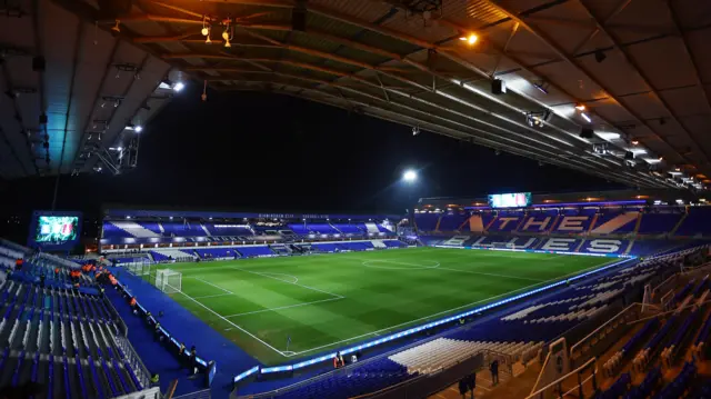 Birmingham City's St Andrew's stadium before kick-off against Bradford in the EFL Trophy semi-final