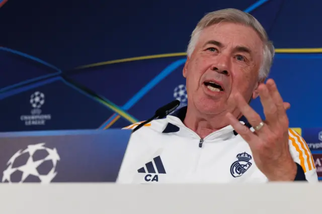 Real Madrid's head coach Carlo Ancelotti