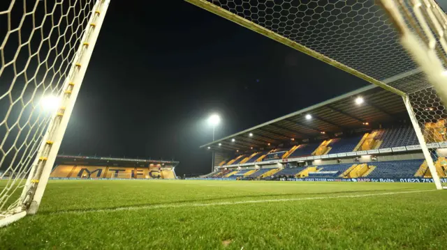 Mansfield Town's ground before kick-off