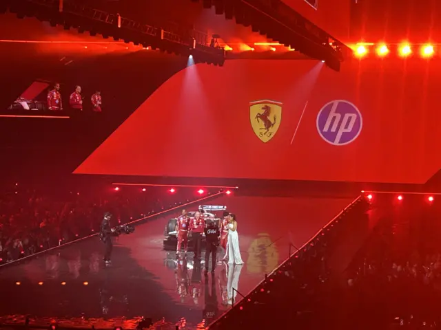 Ferrari on stage at O2 Arena