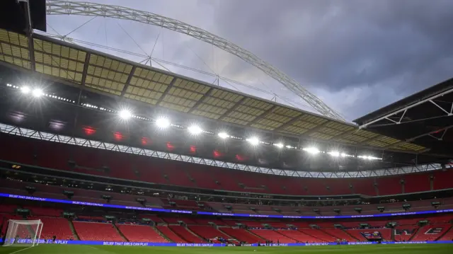 A general view inside Wembley Stadium