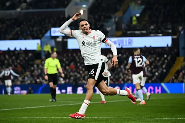 Trent Alexander-Arnold celebrates