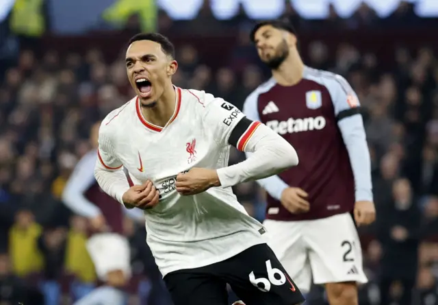 Trent Alexander-Arnold celebrates