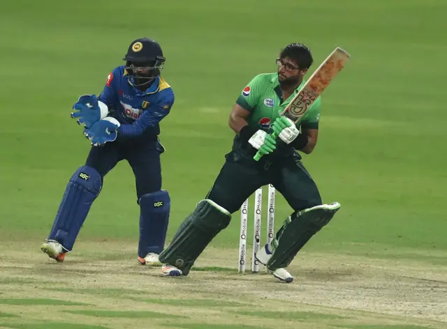 Pakistan opener Imam-ul-Haq batting against Sri Lanka in 2017