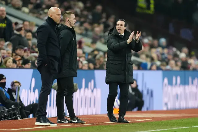 Arne Slot and Unai Emery