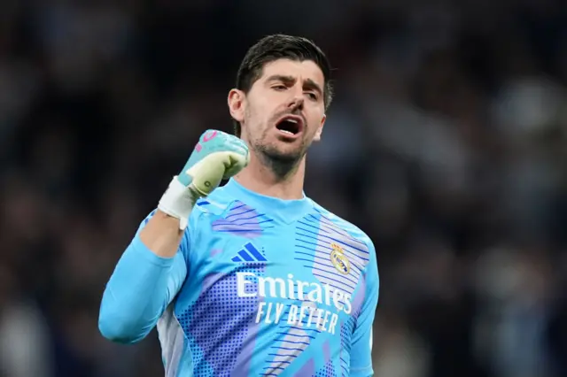 Thibaut Courtois celebrates