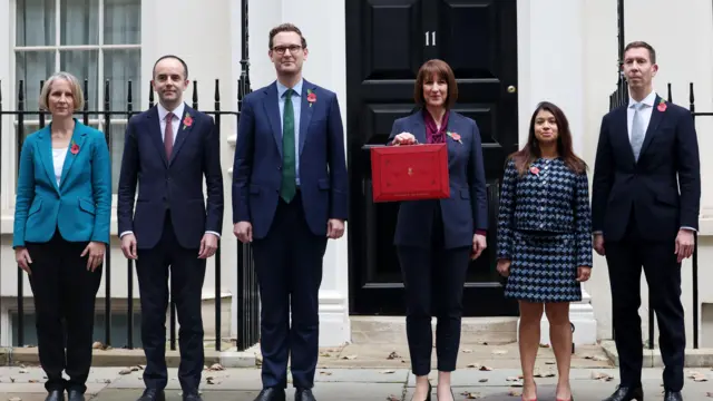 Labour financial team outside Downing Street